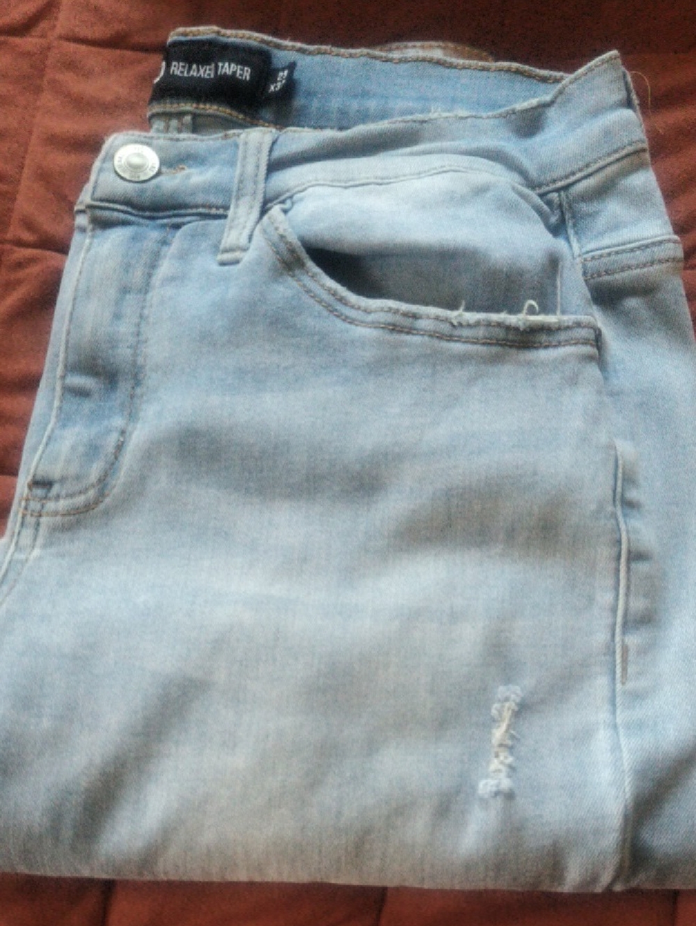 RSQ Light Blue Relaxed Taper Jeans
